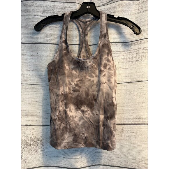 Lululemon Cool Racerback Short Tank Top Diamond Dye Mink Berry Size 6 - Picture 1 of 3